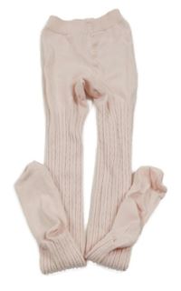 Světlerůžové vzorované punčocháče