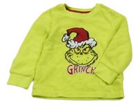 Limetková fleecová mikina s Grinchem Primark