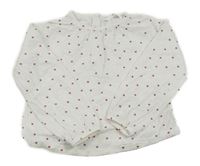 Bílá mušelínová halenka s hvězdami M&S