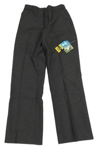 Nové - Tmavošedé melírované slavnostní kalhoty George