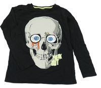 Černé triko s lebkou Chapter Young