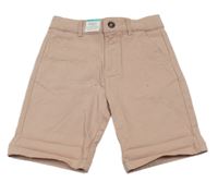 Nové - Starorůžové plátěné chino kraťasy M&S