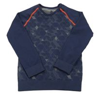 Tmavomodré vzorované spodní funkční triko Crivit