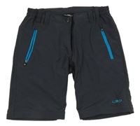 Antracitové outdoorové kraťasy CMP