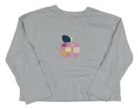 Lila oversize triko s jablkem Next