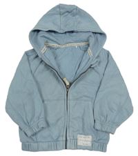 Světlemodrá propínací mikina s kapucí George