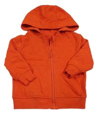 Červená propínací mikina s kapucí George