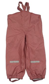 Starorůžové šusťákové podšité laclové kalhoty Lily & Dan