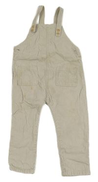 Světlebéžové laclové manšestráky s kapsami H&M