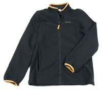 Tmavomodrá fleecová funkční mikina s logem Quechua