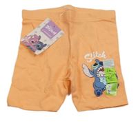 Nové - oranžové kraťasy se Stitchem Primark
