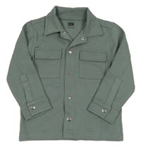 Zelená tepláková košile s kapsami F&F