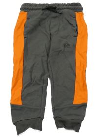 Šedo-oranžové tepláky Nutmeg