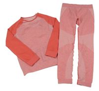 2set - Růžové funkční triko + funkční legíny Lupilu