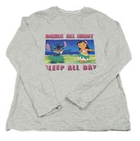 Světlešedé triko - Lilo a Stitch Primark