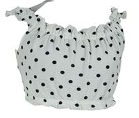 Dámský bílý puntíkovaný crop top Topshop 