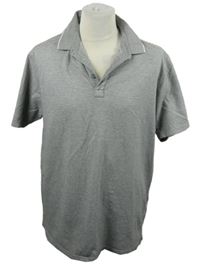 Pánské šedé vzorované polo tričko zn. M&S