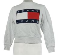Dámská bílá crop mikina s logem Tommy Hilfiger 