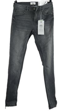 Nové - Dámské šedé skinny rifle Only vel. 28/34