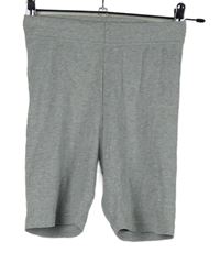 Dámské šedé žebrované elastické kraťasy H&M