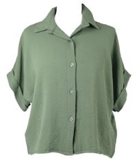 Dámská světlekhaki halenka Made in Italy 