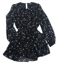 Černé šifonové šaty s hvězdičkami New Look