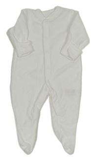Bílý froté overal Mothercare