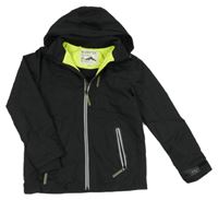 Černá šusťáková jarní funkční bunda s kapucí M&S