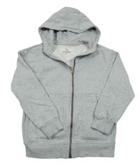 Světlešedá propínací mikina s kapucí M&S