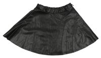 Černá koženková sukně H&M