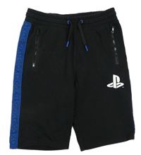 Černo-modré teplákové kraťasy PSP H&M