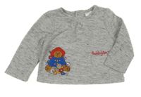 Šedá melírovaná mikina Paddington