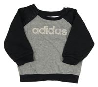 Černo-šedá mikina Adidas