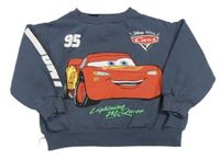 Tmavomodrá mikina s Bleskem McQueenem Zara