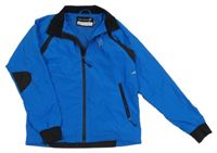 Modro-černá šusťáková sportovní bunda 