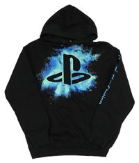 Černá mikina s logem a kapucí - Playstation H&M
