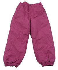 Tmavorůžové šusťákové oteplovačky Zebralino