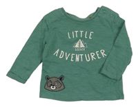 Zelené triko s nápisem S. Oliver