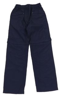 Tmavomodré šusťákové outdoorové kalhoty Mountain Warehouse