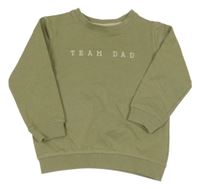 Světlekhaki mikina s nápisem 