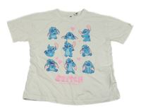 Bílé tričko se Stitchem Disney