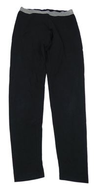 Černé legíny s třpytivým pasem Pocopiano