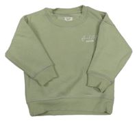 Khaki mikina s nápisem River Island