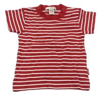 Červeno-bílé pruhované tričko zn. H&M