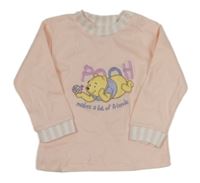 Broskvová mikina s medvídkem Pú Disney