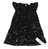 Nové - Černé flitrové šaty F&F