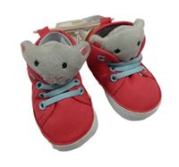 Nové - Růžové plátěné capáčky s myškami Primark vel. 19