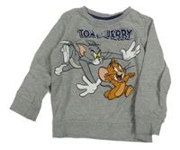 Šedá mikina Tom a Jerry 