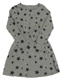 Šedé hvězdičkované bavlněné šaty Name it 