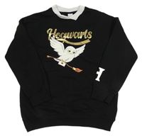 Černá mikina s Hedvikou a límečkem C&A